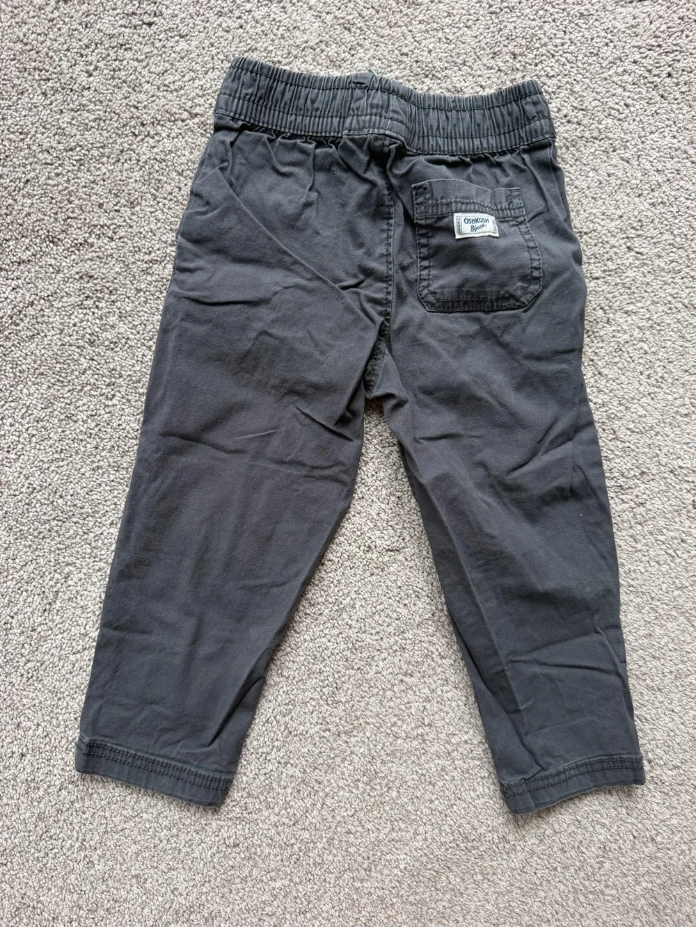 OshKosh B'gosh Boys Dark Gray Elastic Waist Jogger Pants